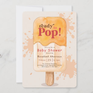 Invitación Dulces Listos para Estallar Cumpleaños de Baby Sho
