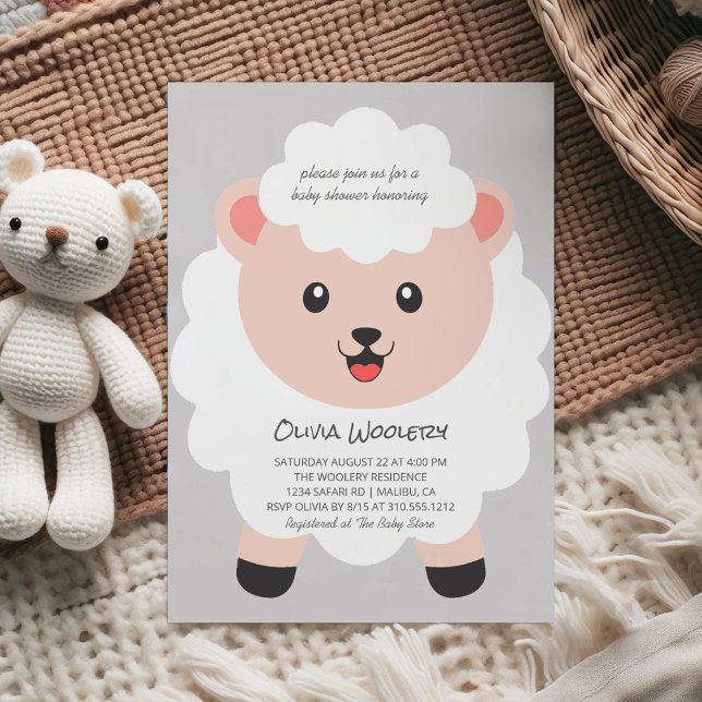 Invitación Dulces Lunares de Corderito Baby Shower (Subido por el creador)