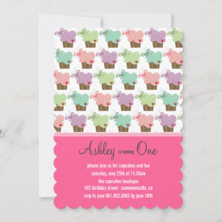 Invitación Dulces pasteles Mariposas Chica Temblorosa Cumplea
