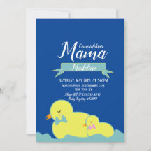 Dulces Patos Amarillo Azul Rosa Baby Shower