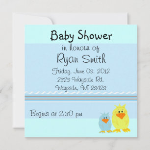 Invitación Dulces Patos Baby Shower