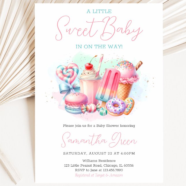 Invitación Dulces Tierras Dulces Baby Shower (Subido por el creador)