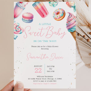 Invitación Dulces Tierras Dulces Fiesta de Bebé