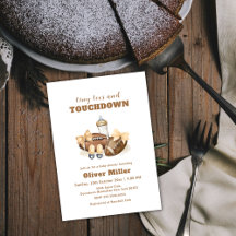 Dulces toques de touchdown de fútbol para baby sho