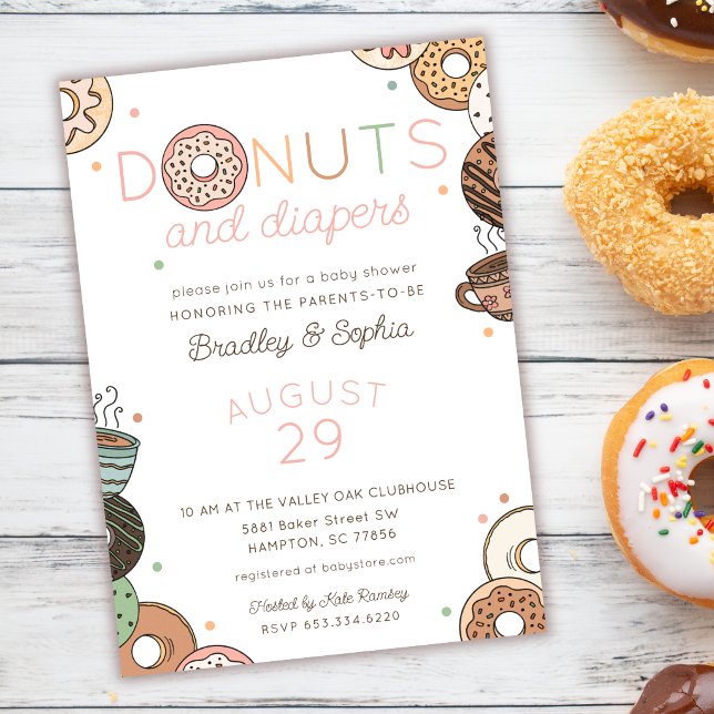 Invitación Dulces y Pañales para la llegada de la Bebé (Subido por el creador)