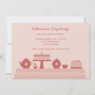 Invitación Dulces y tratamientos el día de San Valentín