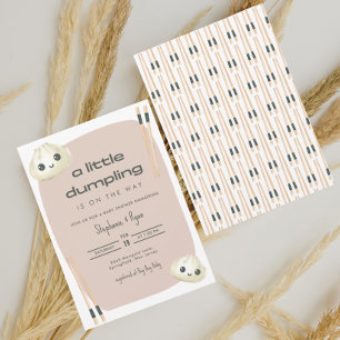 Invitación Dumpling Pequeño Baby Shower de Dim Sum