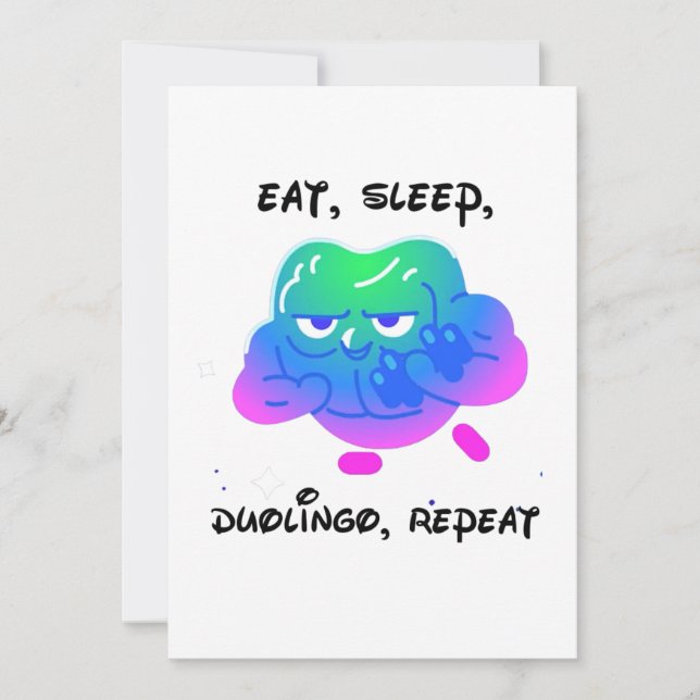 Invitación duolingo (Anverso)