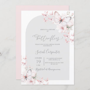 Invitación Duración de la ducha de las mariposas