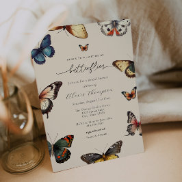 Invitación Duración de la ducha de las mariposas