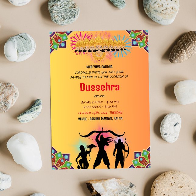 Invitación DUSSEHRA Ravan Dahan y Ram Leela (Subido por el creador)