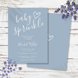 Invitación Duste Blue Baby Boy Bebé Sprinkle Shower