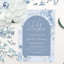 Duste Blue Floral Baby en el Baby Shower en Bloom