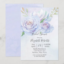 Duste Blue Lavender Peony Bridal Shower