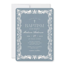 Duste Blue Talavera Tile Fiesta Boy Baptismo