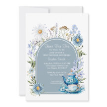 Duste Blue Time Para El Tea Baby Shower