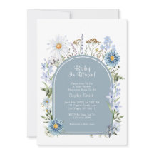 Duste Blue Wildflower Baby En Bloom Baby Shower
