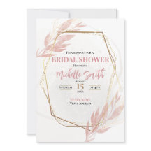 Duste Rosa Oro Eucalyptus Floral Bridal Shower