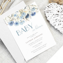 Dusty Blue Baby en Flor Baby Shower
