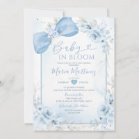 Dusty Blue Baby En Flor Diosa de Flores Baby Showe