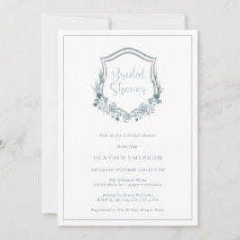 Invitación Dusty Blue Bridal Shower