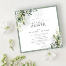 Dusty Blue Eucalyptus Botanical Bridal Shower