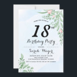 Invitación Dusty Blue Eucalyptus Greenery Sweet 18th Birthday<br><div class="desc">Este Duste Eucalyptus Greenery Sweet 18th Birthday Es Una Plantilla Perfecta De "Invitaciones De Cumpleaños 18" Que Puedes Personalizar Para Coincidir Con Tus Colores, Estilos Y Temas. Cree Su Invitación Perfecta Con Estas Plantillas Prediseñadas, Puede Personalizarla Fácilmente Para Que Sea Única. Para Más Personalización, Haga Clic En El Vínculo "Personalizar...</div>