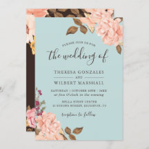 Dusty Blue French Countryside Rubor Floral Boda