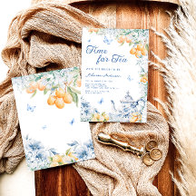 Dusty Blue Garden Tea Fiesta Lemon Bridal Ducha