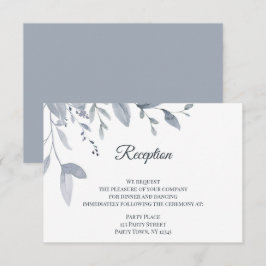 Invitación Dusty Blue Greeneration Watercolor