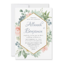 Dusty Blue Rubor Succulent Floral Garden Wedding