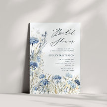 Dusty Blue Wildflower Bridal Shower