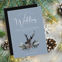Dusty Blue y Black Queridos Navidades Bodas