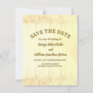 Invitación Dusty Boda De Ciclismo De Oro Amarillo Salvar La F