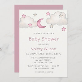 Invitación Dusty Chica rosado Baby Shower