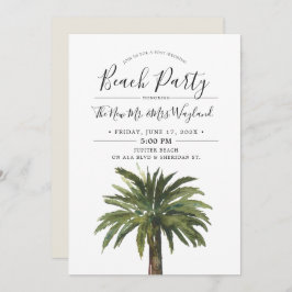 Invitación Dusty Palms | Fiesta de Playa Post Boda en la Aren