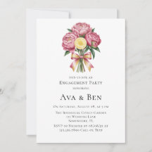 Dusty Pink Peonies y Lemon Engagement Party