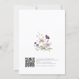 Invitación Dusty Purple Lavender Wildflower Garden Wedding