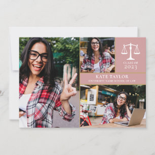 Invitación Dusty Rosa 3 Partido de graduación de la Facultad 