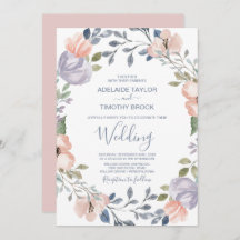 Dusty Rosa Florals Boda