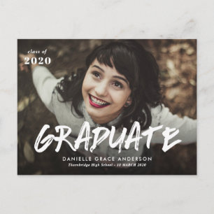 Invitación e invitación de graduación de guión de 