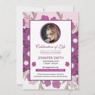 Invitación e invitación funerarias