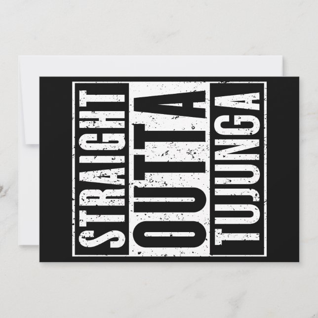 Invitación E.T. el extra terrestre, directo fuera de Tujunga (Anverso)