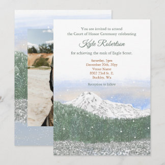 Invitación Eagle Scout, Court of Honor, Mt. Rainier
