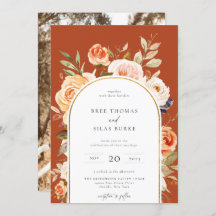 Earthy Otoño Botanical Floral Arch Frame Boda