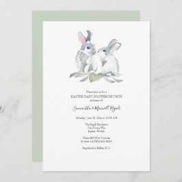 Invitación Easter Brunch Baby Shower Sexo neutral