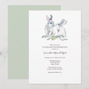 Invitación Easter Brunch Baby Shower Sexo neutral