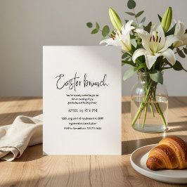 Invitación Easter Brunch Invitation | Modern Elegant Spring 