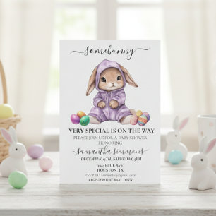 Invitación Easter Bunny Somebunny Special Baby Shower
