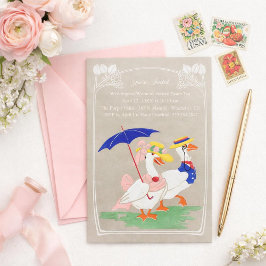 Invitación Easter Duck Invitation - Tea Party or Brunch
